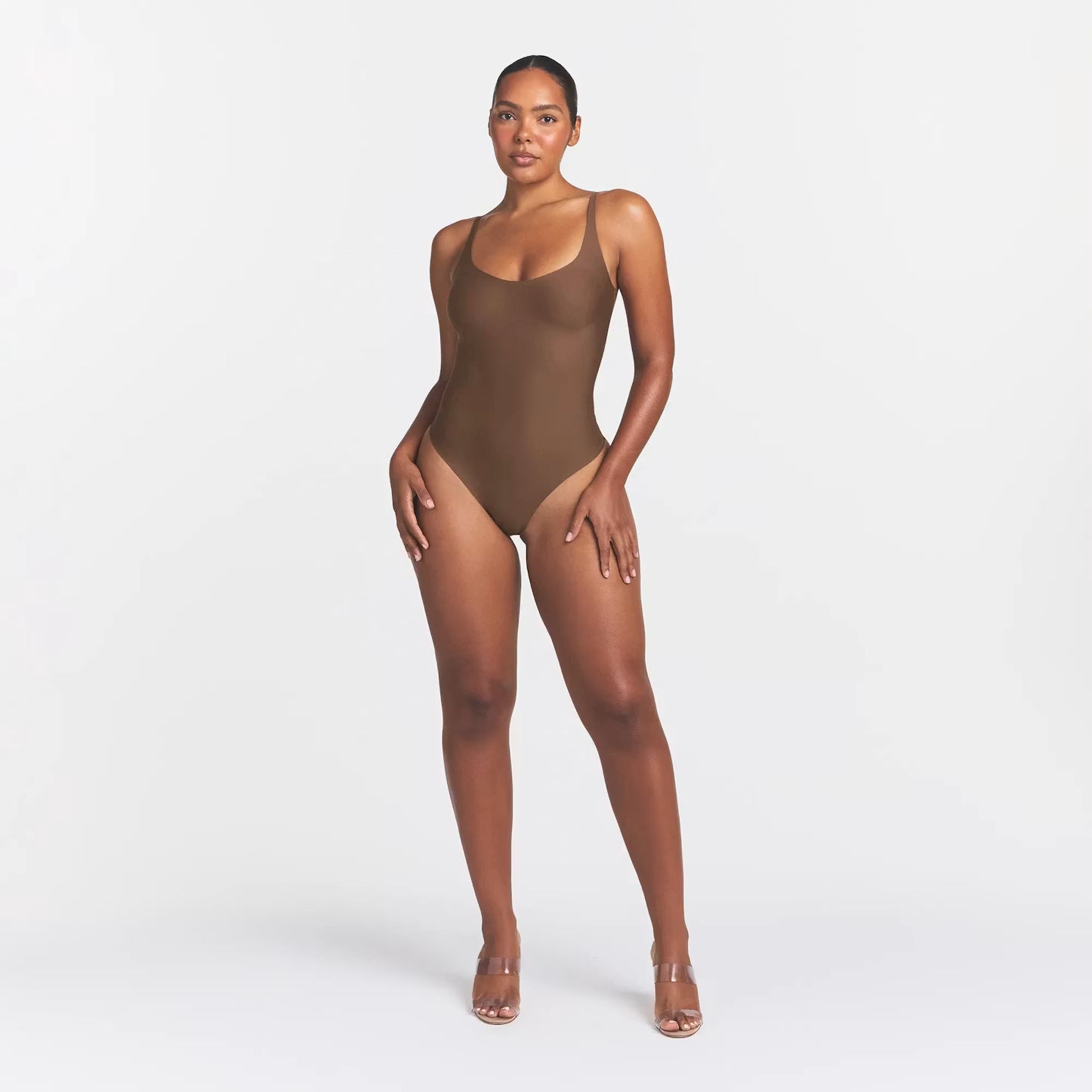 Low back bodysuit Café