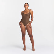 Low back bodysuit Café